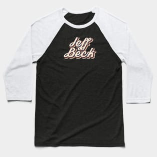 Jeff Beck Retro Style Baseball T-Shirt